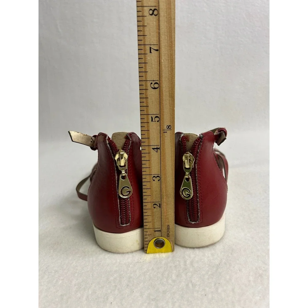 Chic Summer Streetwear GBG Los Angeles Guess Womens 8M Red Strappy Karin Sandals